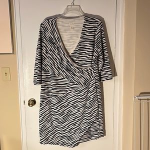 Chico’s textured faux wrap dress